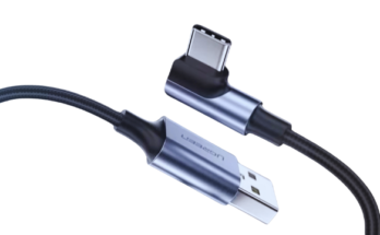 6FT 90 Degree Angle Type C USB-A Fast Charger Cable - Quick Charging Cord