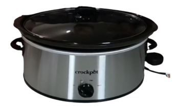 Crock-Pot 7 Quart Oval Manual Slow Cooker, Stainless Steel (SCV700-S-BR)