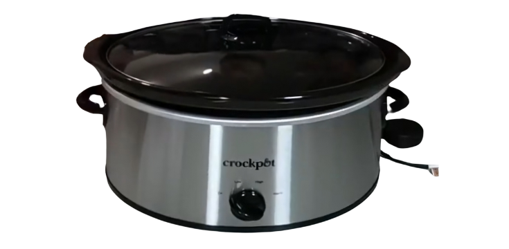 Crock-Pot 7 Quart Oval Manual Slow Cooker, Stainless Steel (SCV700-S-BR)