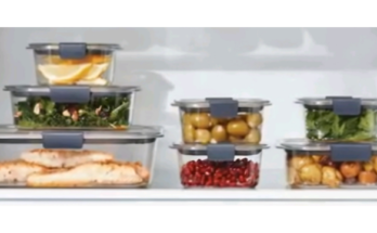 Rubbermaid Brilliance Food Storage Containers, BPA Free, Airtight Lids