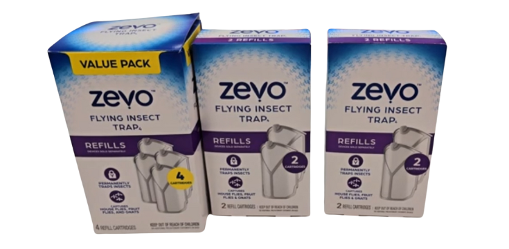 ZEVO Flying Insect Refills for Indoor Light Trap Capture Fruit Flies, Gnats and Houseflies