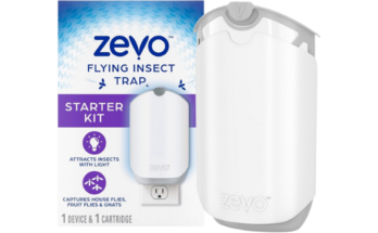 Zevo Flying Insect Trap for Indoors Light Trap Captures Fruit Flies, Gnats and Houseflies